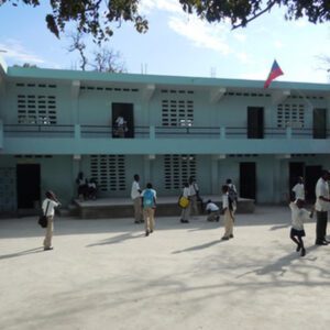 A picture of the children playing at school