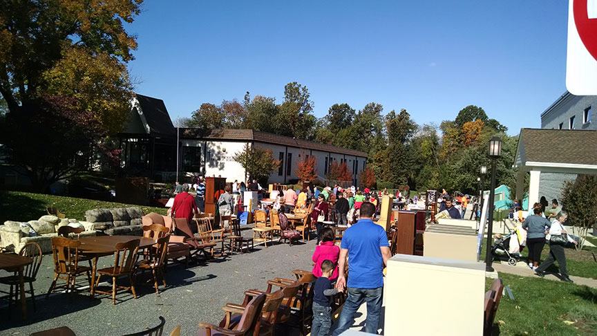 an event with a lot of people